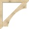 Ekena Millwork Westlake Slat Rough Sawn Bracket w/ Offset Brace, Douglas Fir, 6"W x 48"D x 48"H BKT0604X48X48WTL06RDF - alternate 4
